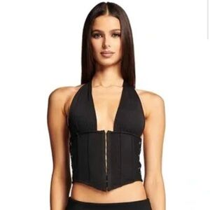 I.AM.GIA Celestina Top in black, NWT unworn size small
